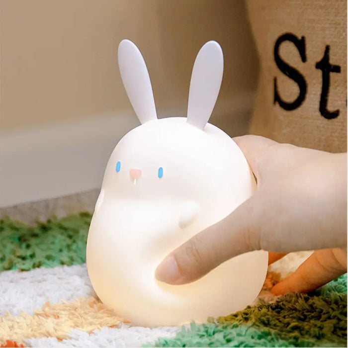 Touch Rabbit Night Light Silicone Dimmable Usb Rechargeable