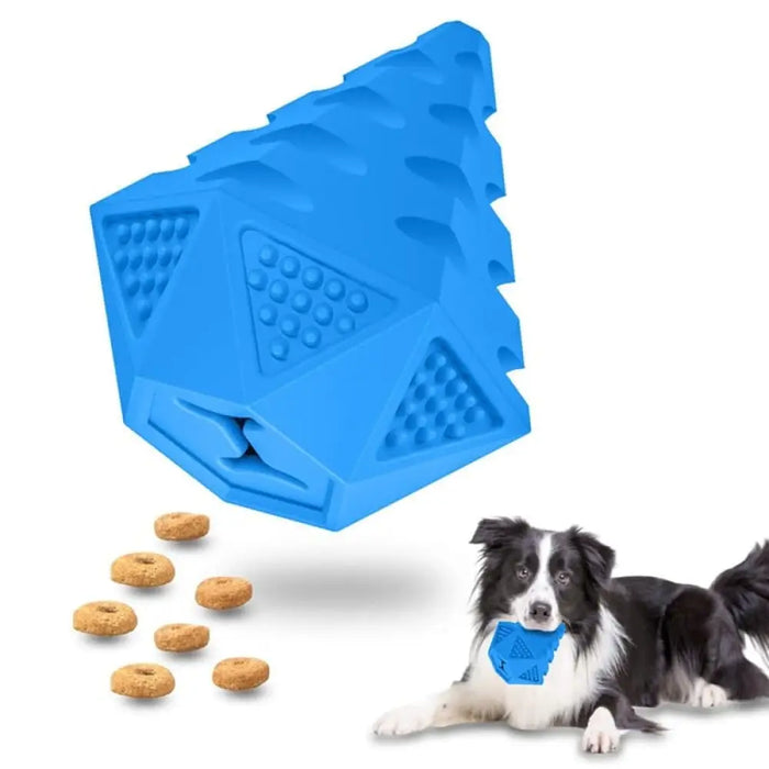 Non-toxic Cleaning Teeth Rubber Pet Puzzle Treat Toy For