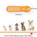 Non-toxic Rubber Teeth Cleaning Alpaca Shaped Chew Stick Toy