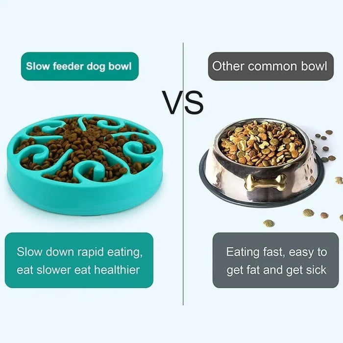 Non-toxic Non-slip Pet Eat Slow Feeding Bowl Maze