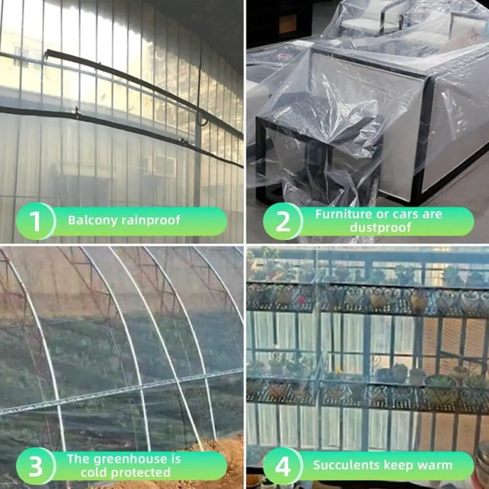 0.1mm Transparent Pe Film Garden Plant Cover Keep Warm