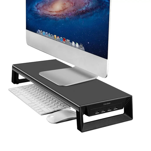 Trapezoid Monitor Stand Riser With Usb3.0 Hub Support Data