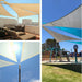 Triangle Hdpe Anti-uv Canopy Sunshade Net Garden Shelter