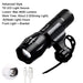 Ultra-bright Zoomable 240 Lumen Usb Rechargeable Bicycle