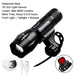 Ultra-bright Zoomable 240 Lumen Usb Rechargeable Bicycle