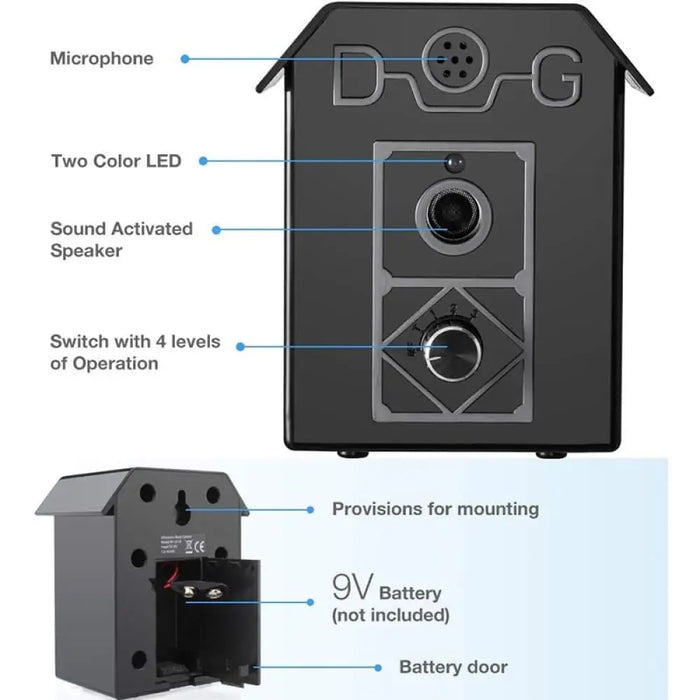 Ultrasonic Anti Barking Devices Bark Deterrent Stop Indoor