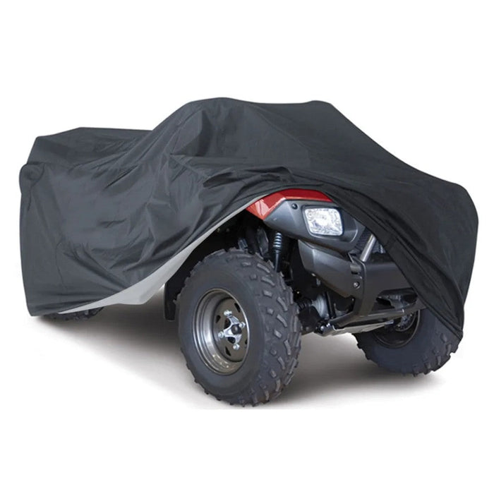 Universal Black 190T Motorcycle Waterproof Cover Quad Bikes ATV For Polaris Honda Yamaha Suzuki Size M L XL 2XL 3XL D15