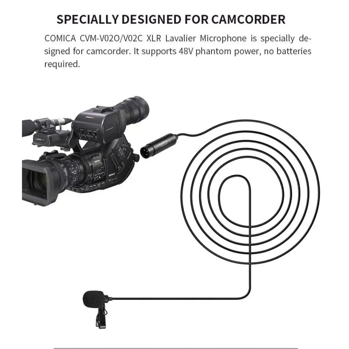 Cvm-v02c Lavalier Microphone For Canon Sony Panasonic