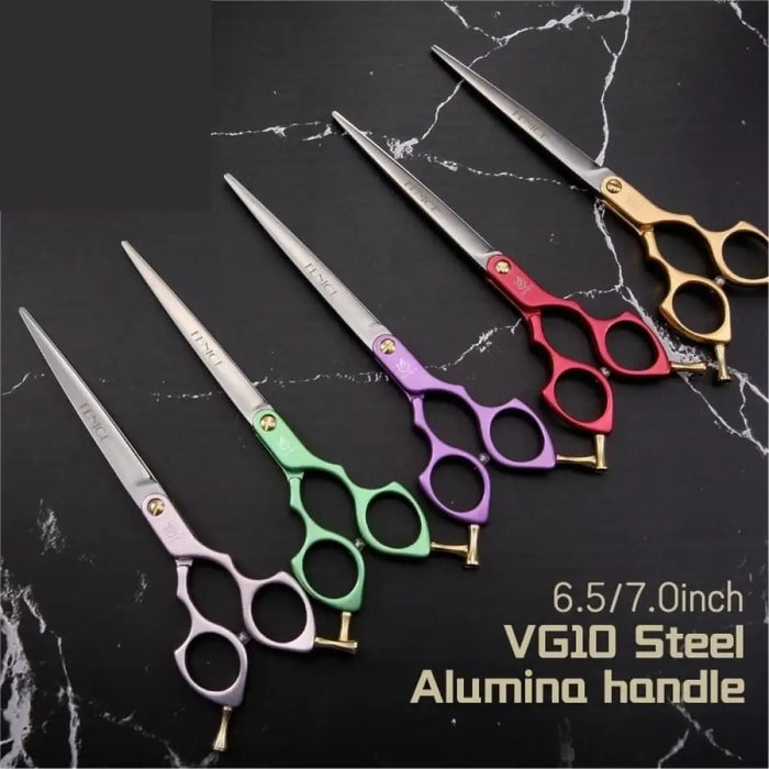 Vg10 Colourful 6.5 7.0 Inch Pet Cutting Scissors For Dog