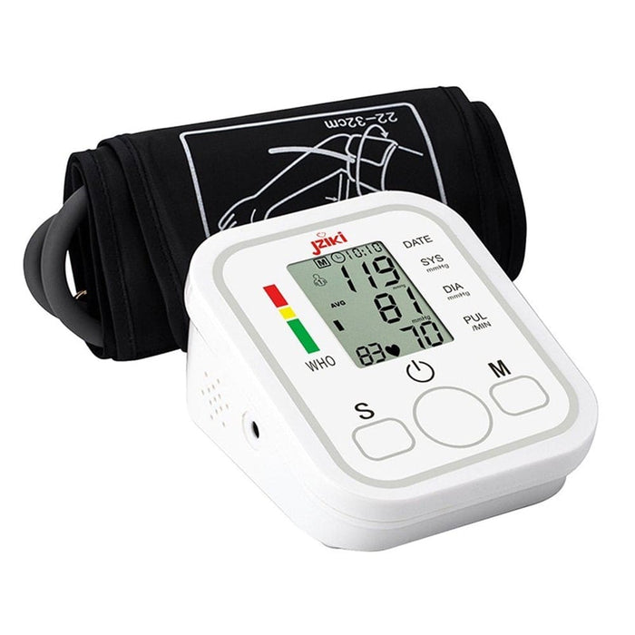 Vibe Geeks High Accuracy Digital Blood Pressure Monitor Sphygmomanometer - Battery Operated