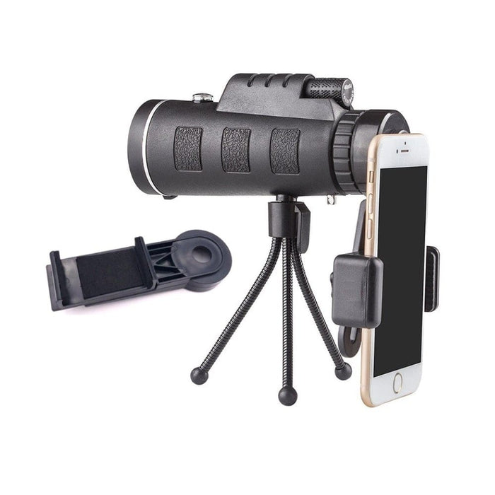 Vibe Geeks High Power Magnification Monocular Telescope with Smart Phone Holder