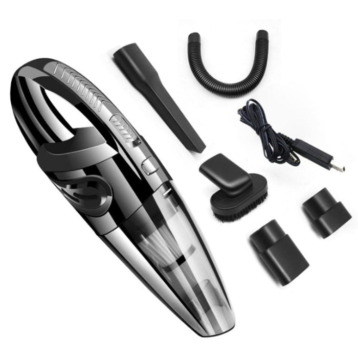 Vibe Geeks USB Rechargeable Cordless Car Wet and Dry Vacuum Cleaner