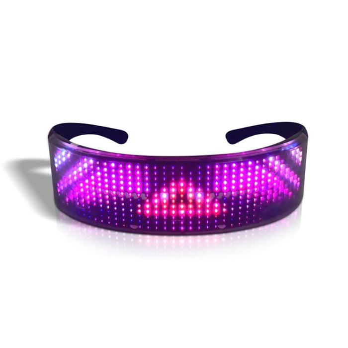 Vibe Geeks Usb Rechargeable Led Luminous Eye Glasses