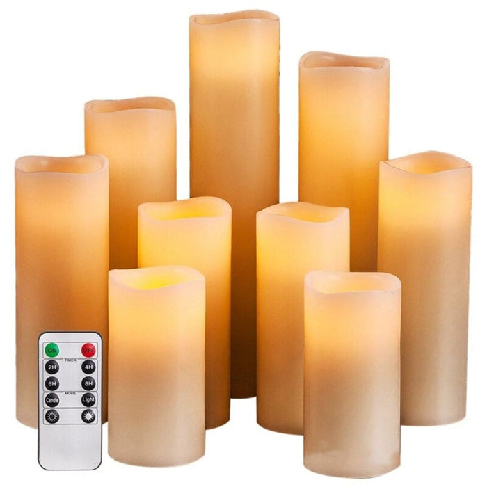 Vibe Geeks Remote Controlled Battery Operated Electronic Flameless Candles
