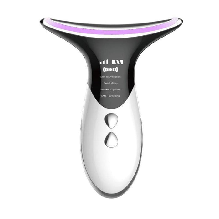 Vibe Geeks Skin Rejuvenation EMS LED Photon Therapy Neck Massager- USB Charging