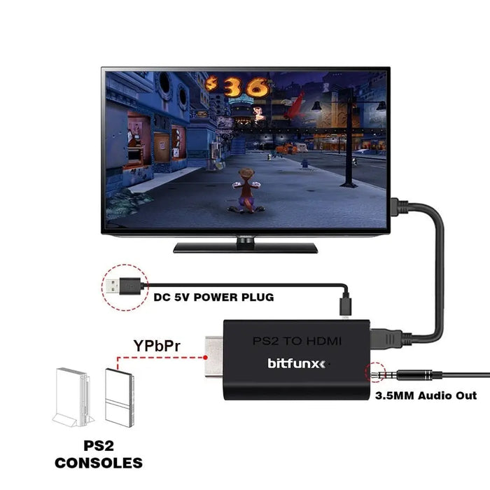 Video And Audio (ypbpr) Ps2 To Hdm-compatible Converter