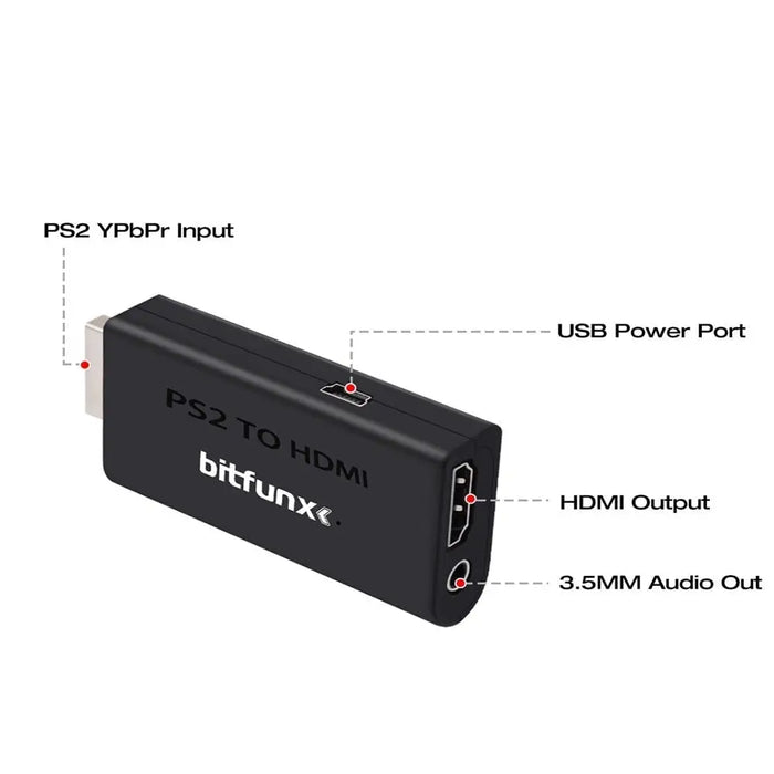 Video And Audio (ypbpr) Ps2 To Hdm-compatible Converter