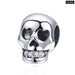 Vines Bead 925 Sterling Silver Cool Skull Man Charms