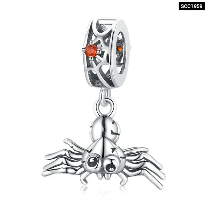 Vines Bead 925 Sterling Silver Cool Skull Man Charms