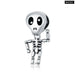 Vines Bead 925 Sterling Silver Cool Skull Man Charms