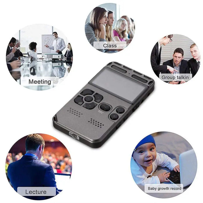 Mp3 Voice Audio Recorder With Led Sceen Display Support 64g