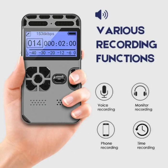 Mp3 Voice Audio Recorder With Led Sceen Display Support 64g