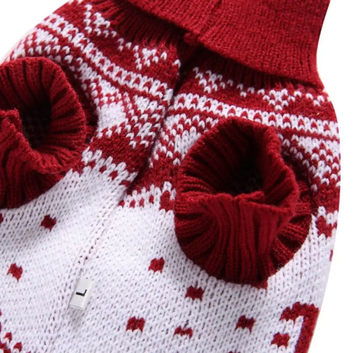 Warm Christmas Cozy Knitted Pullover Sweater For Small