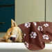 Warm Comfortable Paw Print Pet Blanket For Small Medium