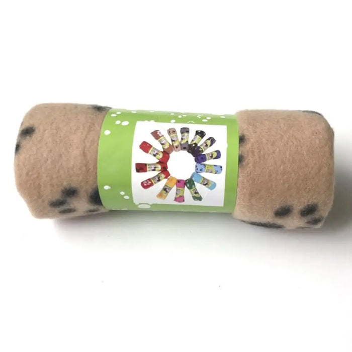 Warm Comfortable Paw Print Pet Blanket For Small Medium