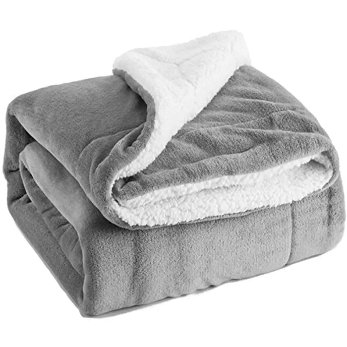 Warm Reversible Comfortable Soft Fleece Thick Dog Blanket