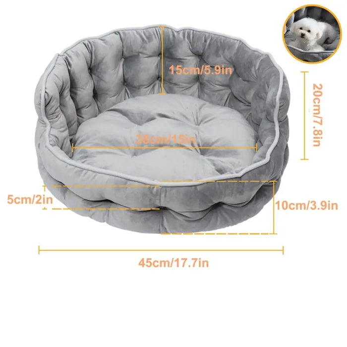 Warm Non-slip Washable Soft Fluffy Pet Sofa Couch For Small