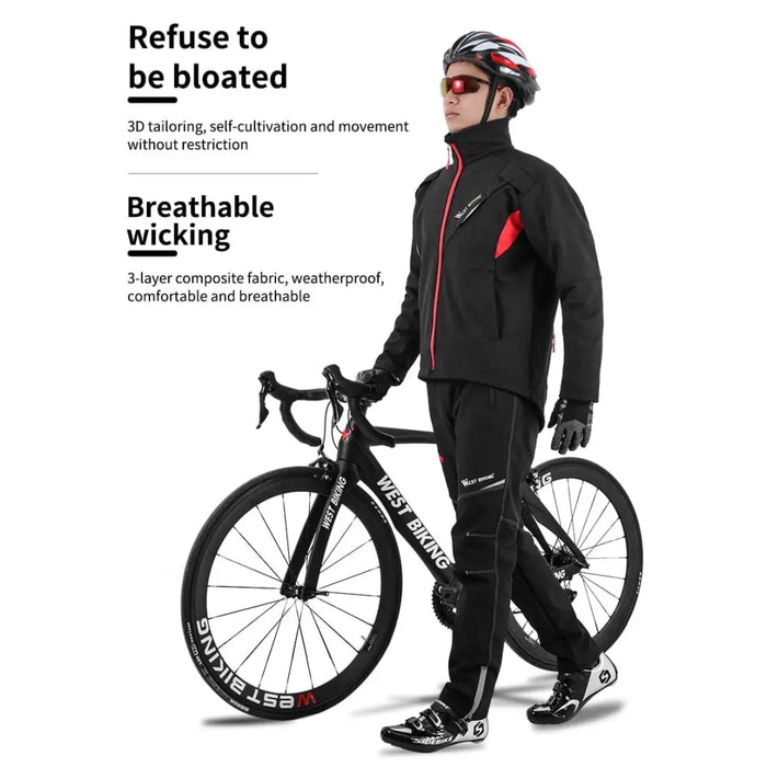 Warm Thermal Windproof Cycling Suit