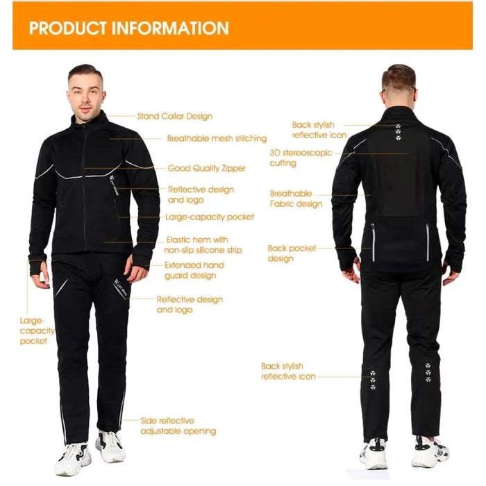 Warm Thermal Windproof Cycling Suit