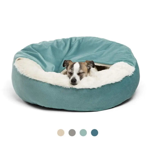 Warm Waterproof Dirt Resistant Dog Bed With Hooded Blanket