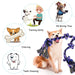 Washable Non-toxic 5 Knots Plastic Cotton Pet Toy For