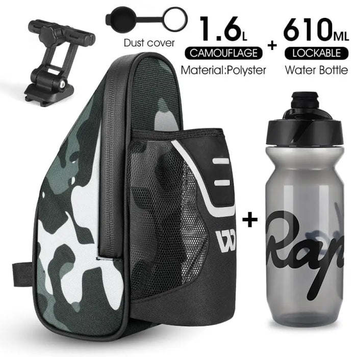 Waterproof Saddle Bag With Water Bottle Pocket