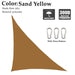 Waterproof Sun Shade Sail Right Triangle Multi-color