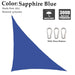 Waterproof Sun Shade Sail Right Triangle Multi-color
