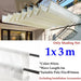 White Hdpe Excluding Accessories Telescopic Wave Sun Shade