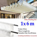 White Hdpe Excluding Accessories Telescopic Wave Sun Shade