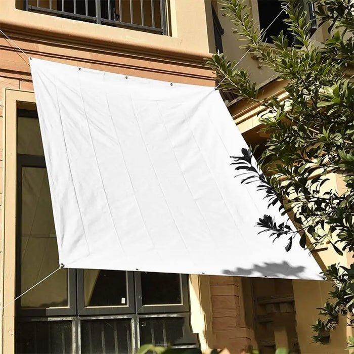 White Waterproof Sunshade Sail Polyester Outdoor Awnings