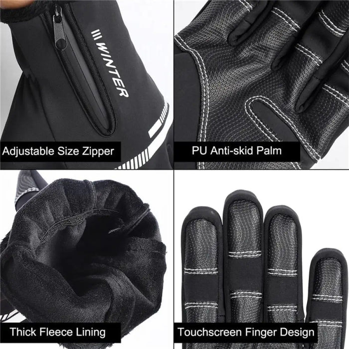 Winter Fleece Cycling Gloves