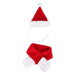 Winter Warm Comfortable Christmas Santa Claus Cap Scarf Set