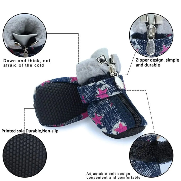 Winter Warm Comfortable Rugged Anti-slip Snow Paw Protector