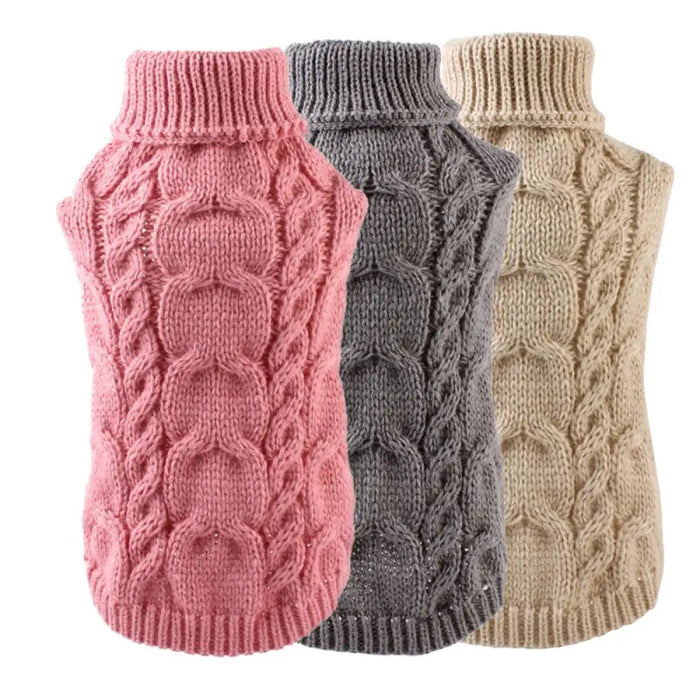 Winter Warm Comfortable Turtleneck Knit Sweater For Small