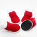 Winter Warm Fleece Adjustable Comfortable Anti-slip Red