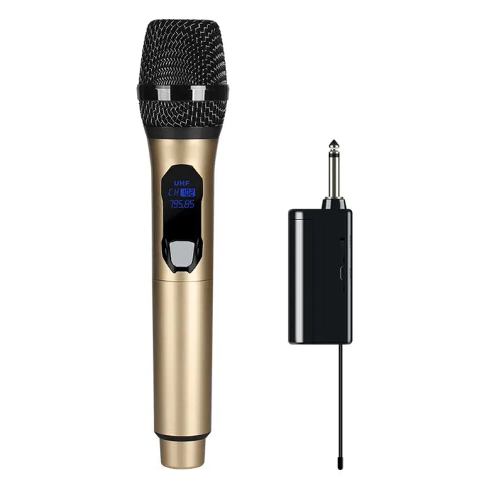 Wireless 2 Channels Uhf Professional Handheld Microphone