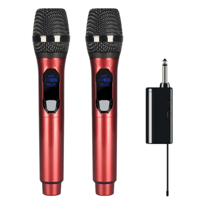 Wireless 2 Channels Uhf Professional Handheld Microphone