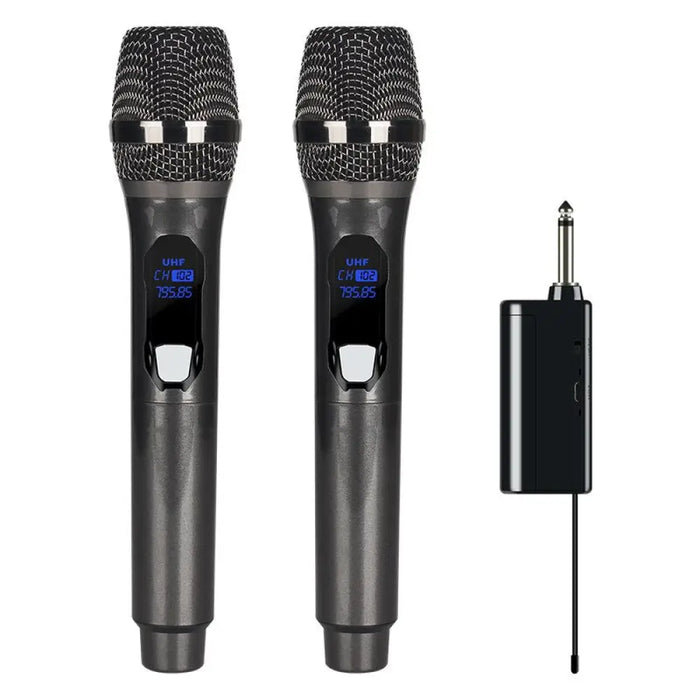 Wireless 2 Channels Uhf Professional Handheld Microphone