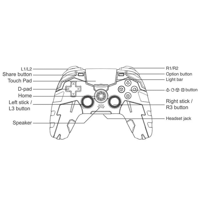 Wireless Pg-4020a Bluetooth Game Controller Touchpad For